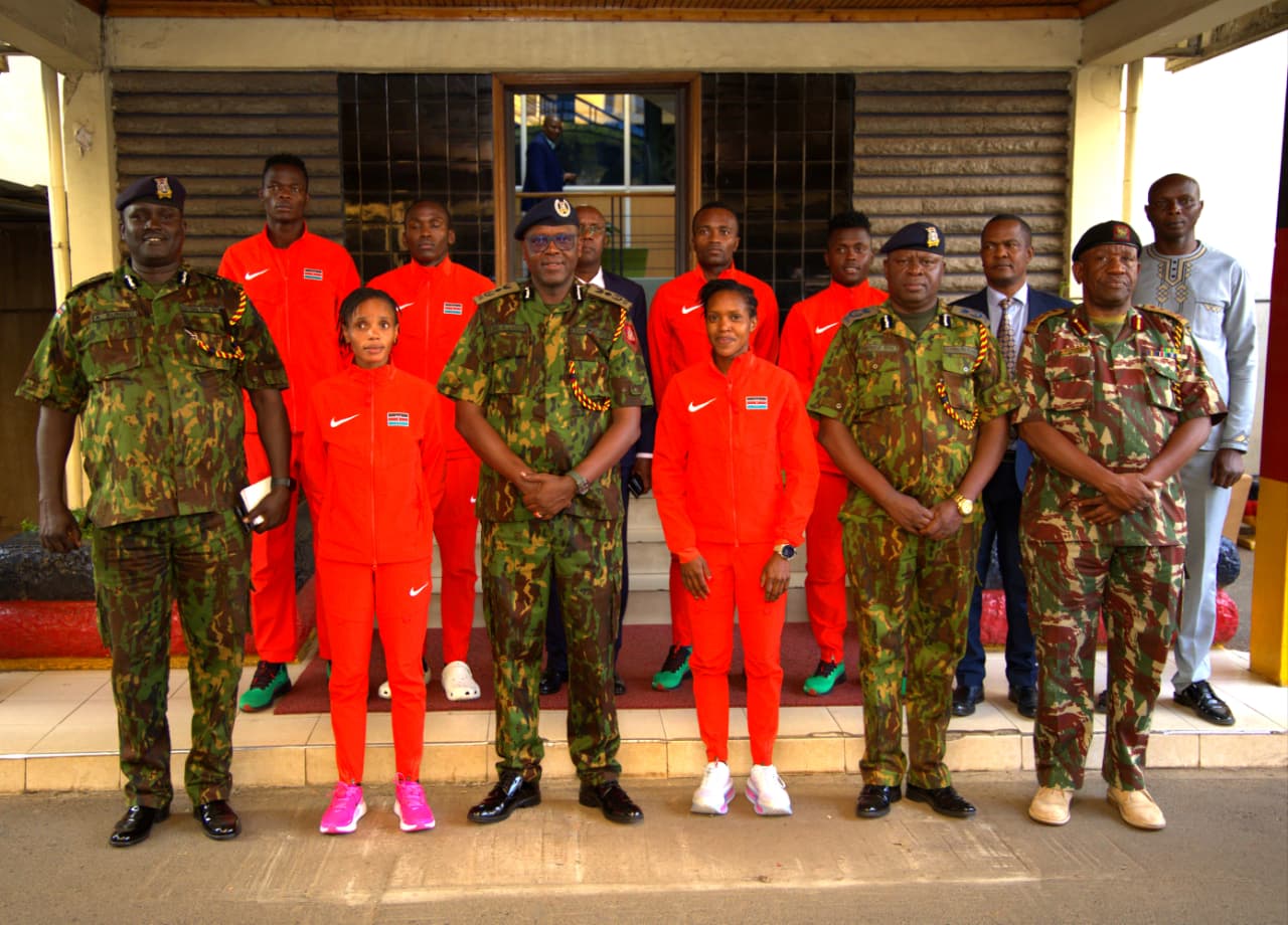 Welcoming of the Kenya Police athletes from Tokyo