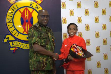 Welcoming Kenya police athletes from Tokyo